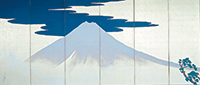 富士・三保松原図屏風