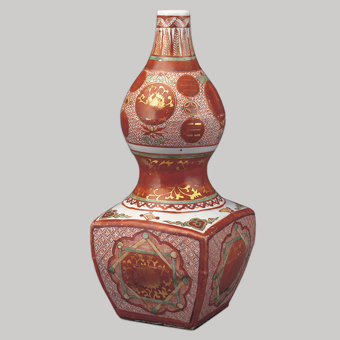 金襴手瓢形瓶(きんらんでひさごがたへい)